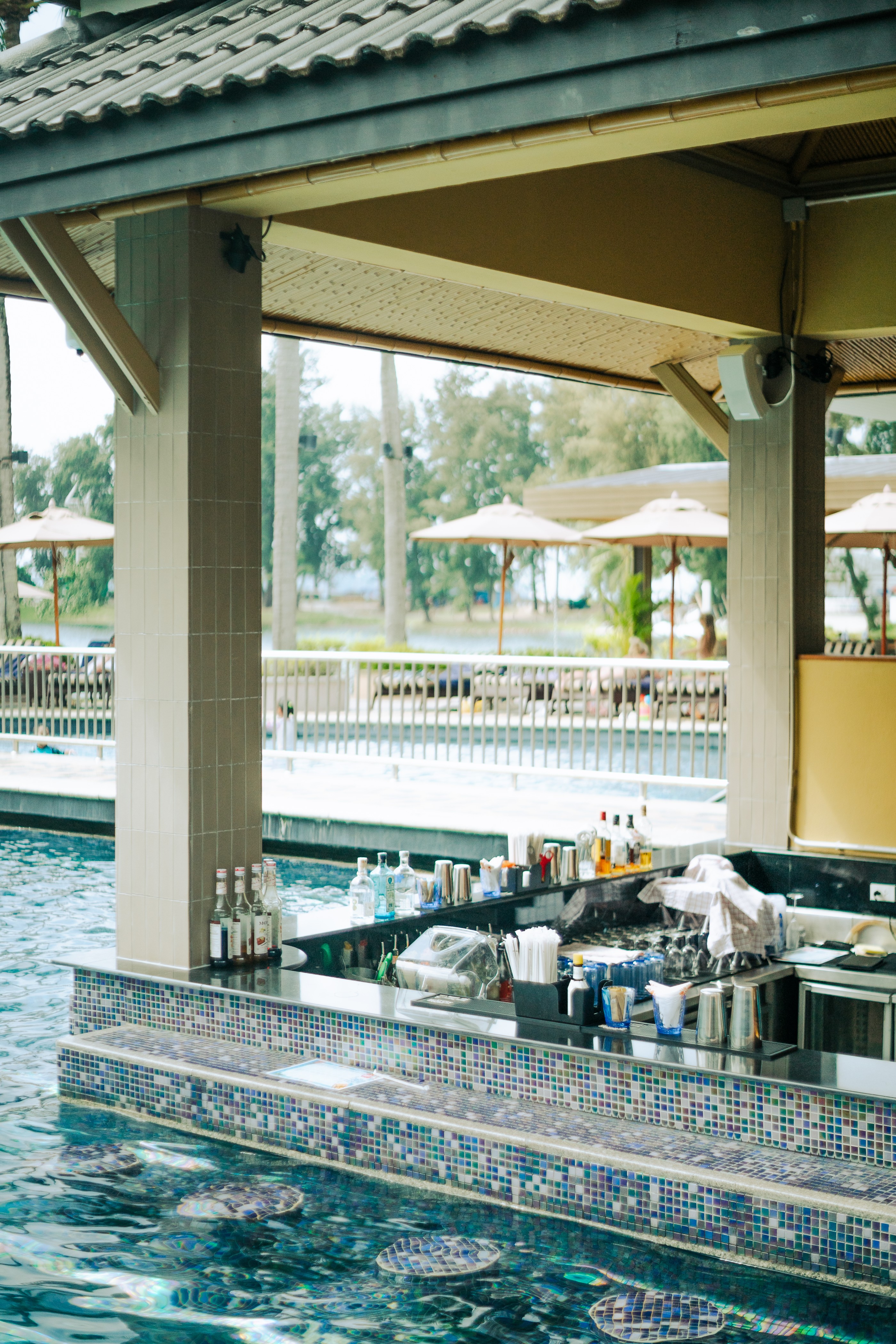 Sunken Bar at the Poolside Restaurant in Angsana Laguna Phuket